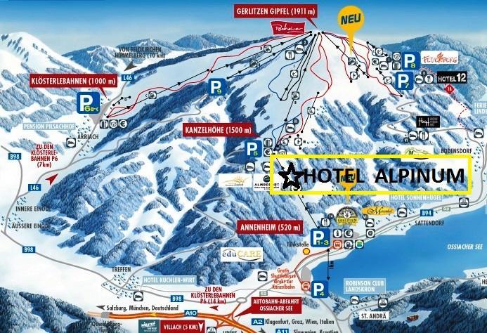 Hotel Alpinum Treffen Exteriér fotografie